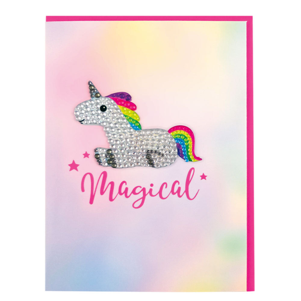 Tarjeta Unicorn Removable Rhinestone